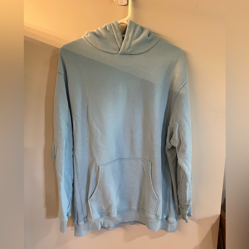 Aerie Sky Blue distressed vintage Hoodie